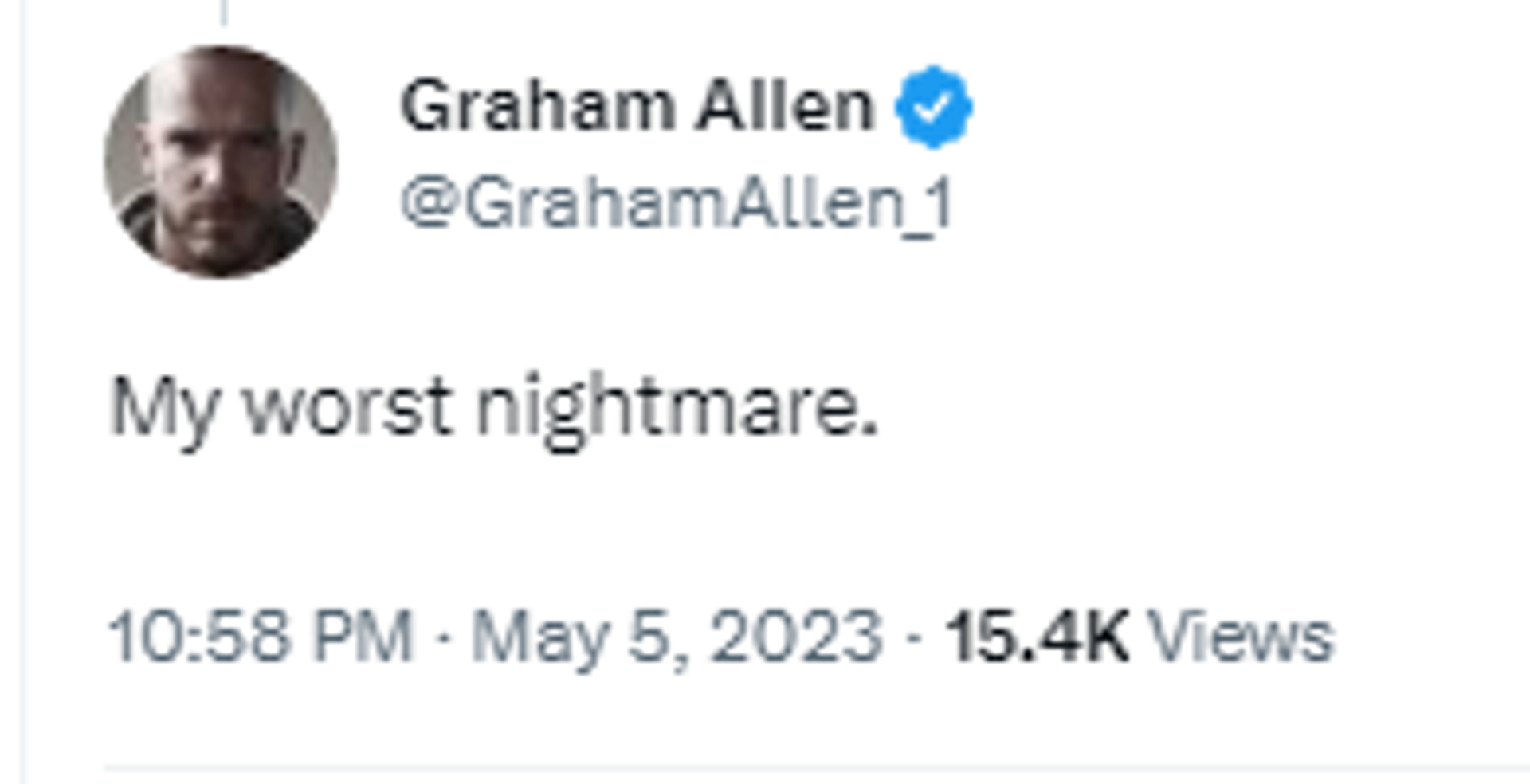 Screenshot of Twitter post by podcast host Graham Allen. - Sputnik International, 1920, 06.05.2023