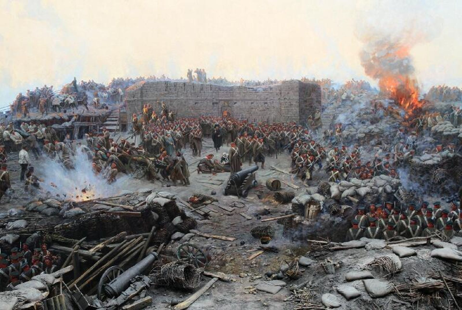 Defense of Sevastopol, painting by Franz Roubaud, 1904. - Sputnik International, 1920, 13.05.2023
