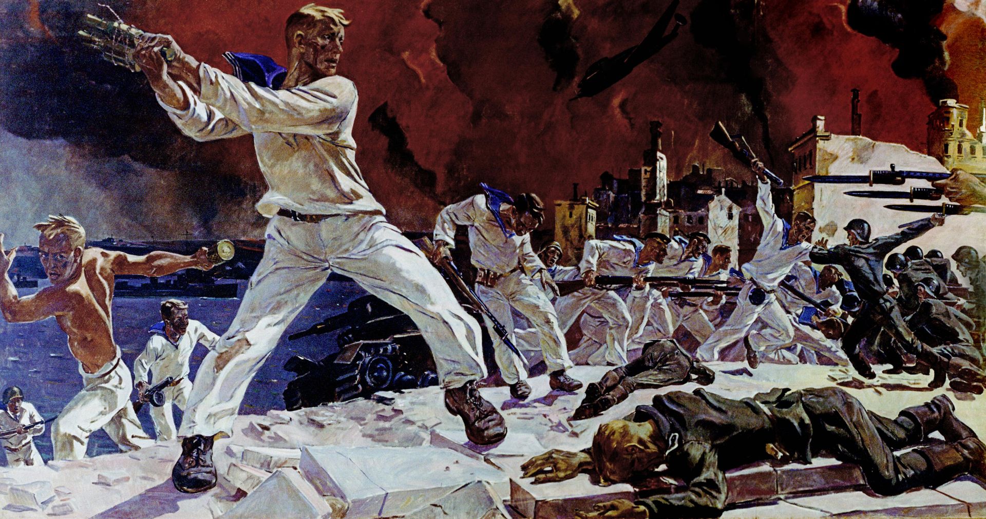 Reproduction of the painting Defense of Sevastopol by Alexander Deyneki. - Sputnik International, 1920, 13.05.2023