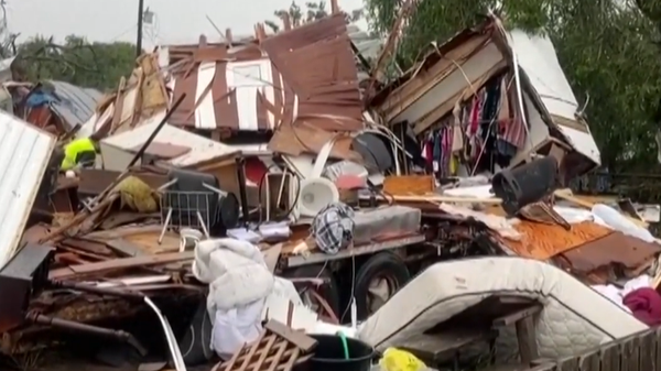 A possible tornado in Laguna Heights , Texas, as the result of a severe thunderstorm. - Sputnik International