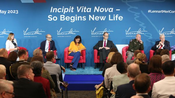 Attendees listen to speakers at the Lennart Meri Conference in Tallinn, Estonia, May 12-14, featuring discussions by senior NATO, US and EU officials on security affairs and the conflict in Ukraine. - Sputnik International