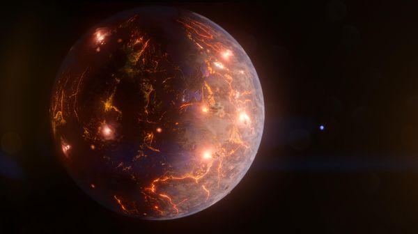 LP 791-18d, illustrated here in an artist's concept, is an Earth-size world about 90 light-years away. - Sputnik International