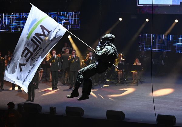 Opening ceremony of the 11th international exhibition of arms and military equipment MILEX-2023 in Minsk. - Sputnik International