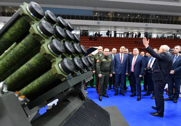 High-ranking Belarussian officials, including Minister of Defense Viktor Khrenin and State Secretary of the Security Council Alexander Volfovich, attend MILEX-2023 in Minsk - Sputnik International