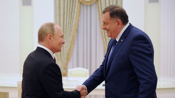 Russian President Vladimir Putin and President of the Republika Srpska Milorad Dodik - Sputnik International