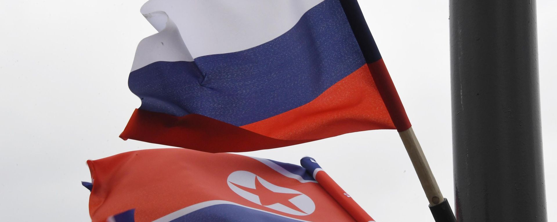 Russia and North Korea Flags - Sputnik International, 1920, 15.06.2025