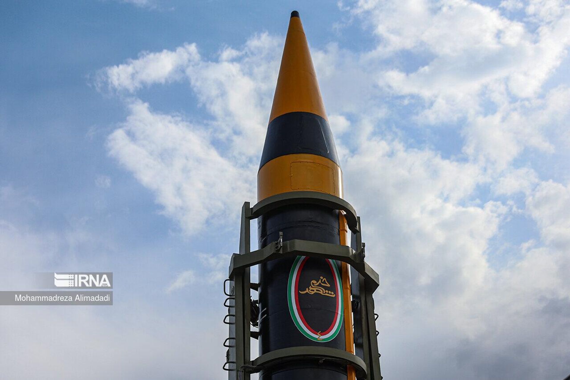 The Khoramshahr-4 or Kheibar missile, a medium-range ballistic missile (MRBM) unveiled by Iran on May 25, 2023 The Khoramshahr-4 or Kheibar missile, a medium-range ballistic missile (MRBM) unveiled by Iran on May 25, 2023 - Sputnik International, 1920, 25.05.2023