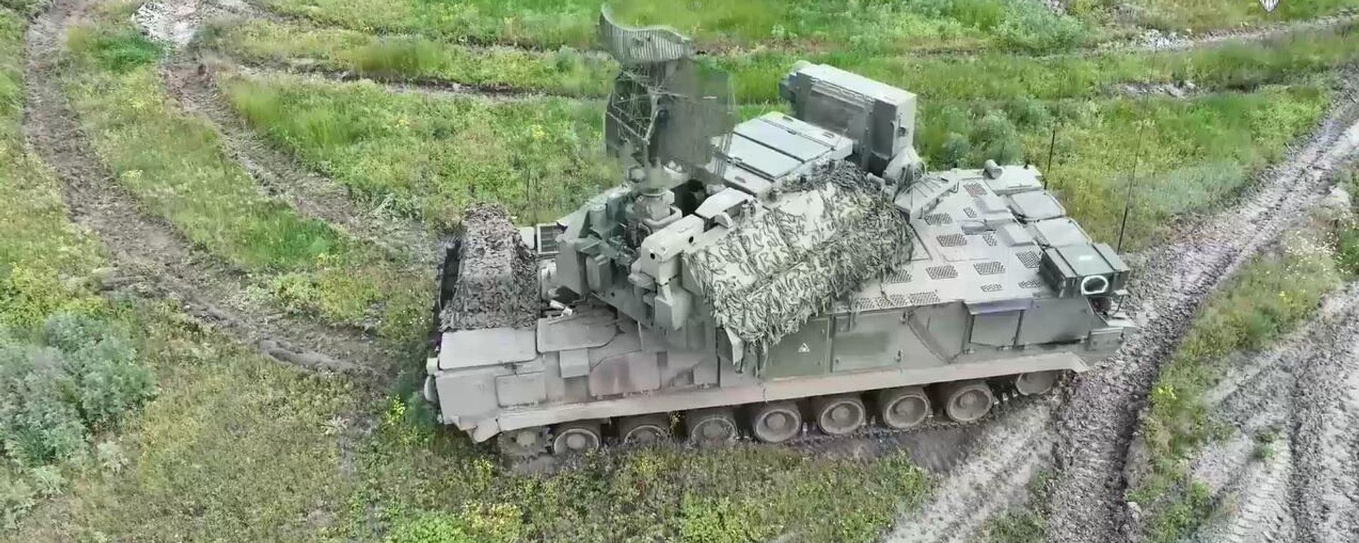 Russian Tor-M1 anti-aircraft missile system destroys Ukrainian UAV near Krasny Liman - Sputnik International, 1920, 26.05.2023
