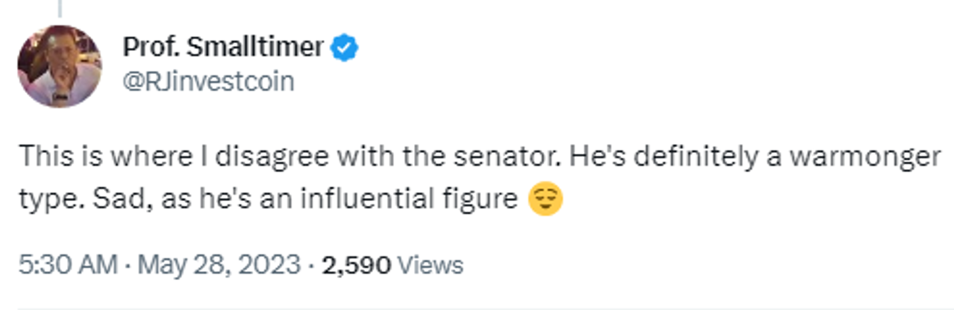 Screenshot of Twitter post in response to footage of meeting between US Senator Lindsey Graham and Ukrainian President Volodymyr Zelensky. - Sputnik International, 1920, 28.05.2023