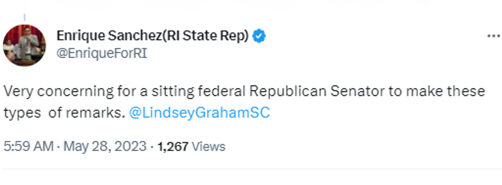 Screenshot of Twitter post in response to footage of meeting between US Senator Lindsey Graham and Ukrainian President Volodymyr Zelensky. - Sputnik International, 1920, 28.05.2023