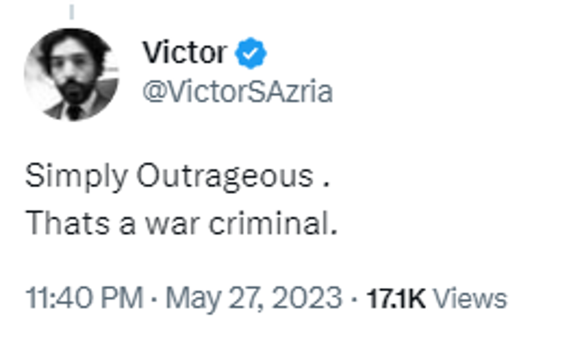 Screenshot of Twitter post in response to footage of meeting between US Senator Lindsey Graham and Ukrainian President Volodymyr Zelensky. - Sputnik International, 1920, 28.05.2023