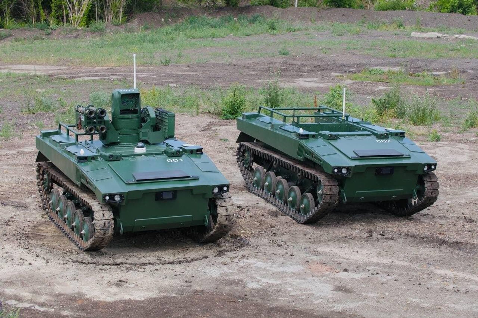 Marker robot ground vehicles showing off their modular characteristics, which provide for a variety of uses. - Sputnik International, 1920, 17.04.2024