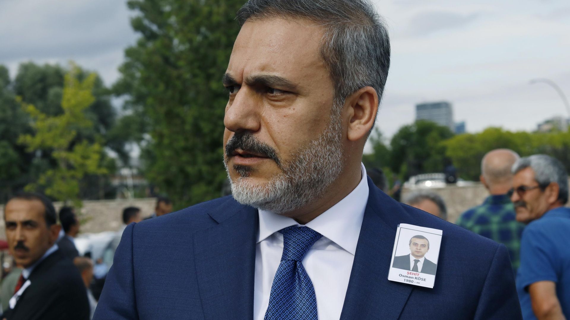 Hakan Fidan attends a funeral in Ankara, Turkey, July 19, 2019. Turkey's President Recep Tayyip Erdogan chose as his Foreign Minister Hakan Fidan, who has headed Turkey's National Intelligence Agency, MIT, since 2010. A former soldier who holds a doctorate in international relations, Fidan replaces Mevlut Cavusoglu, who had held the post since 2014.  - Sputnik International, 1920, 06.06.2023