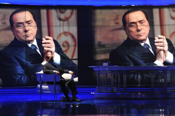 In 1974, Berlusconi established cable broadcaster Telemilano, the future core of his media empire.Above: Silvio Berlusconi attends the RAI 1 television program "Porta a Porta" on April 24, 2014, in Rome. - Sputnik International