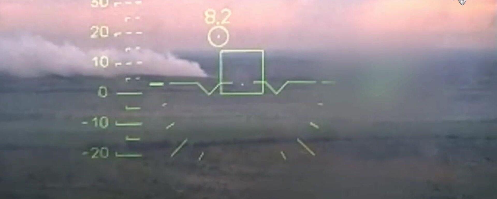 Footage of the destruction of an armored combat vehicle of the Armed Forces of Ukraine in the Zaporozhye region  - Sputnik International, 1920, 12.06.2023