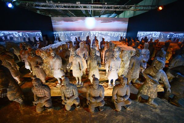 Above: The 'Terracotta Army. Immortal Warriors of China' exhibition in St Petersburg. - Sputnik International