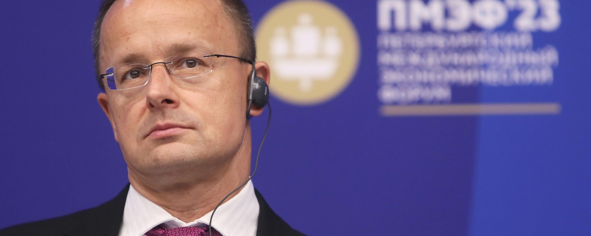 Hungarian Foreign Minister Peter Szijjarto speaks at a panel at the St. Petersburg International Economic Forum, June 15, 2023. Hungarian Foreign Minister Peter Szijjarto speaks at a panel at the St. Petersburg International Economic Forum, June 15, 2023. - Sputnik International, 1920, 02.10.2023