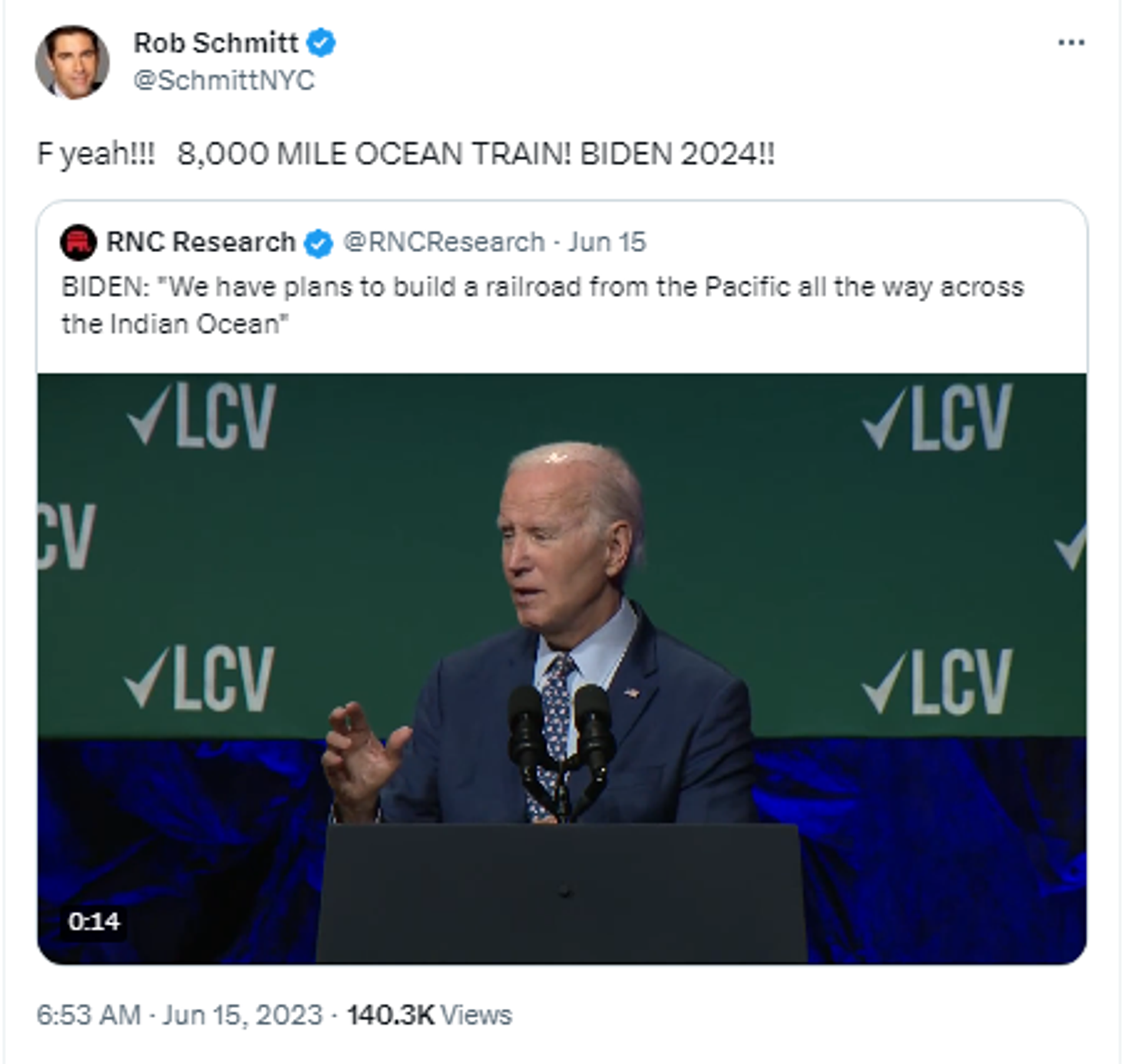 Screenshot of Twitter post by American television personality Rob Schmitt. Screenshot of Twitter post by American television personality Rob Schmitt. - Sputnik International, 1920, 16.06.2023