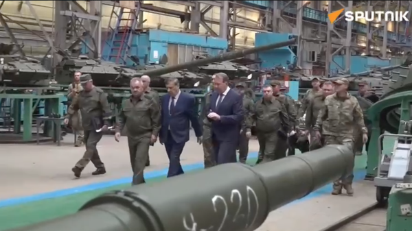 Russian Defense Minister Sergey Shoigu has checked the fulfillment of the state defense order at a military-industrial enterprise in the Omsk region - Sputnik International