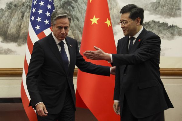 During his visit, Blinken met with China's Foreign Minister Qin Gang and even with Chinese President Xi Jinping himself.Above: US Secretary of State Antony Blinken (L) and China's Foreign Minister Qin Gang greet each other ahead of a meeting at the Diaoyutai State Guesthouse in Beijing on June 18, 2023. - Sputnik International