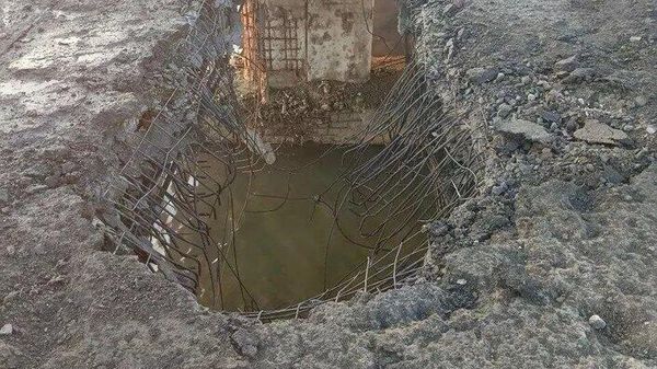 Aftermath of Ukrainian strike on Chongar bridge - Sputnik International