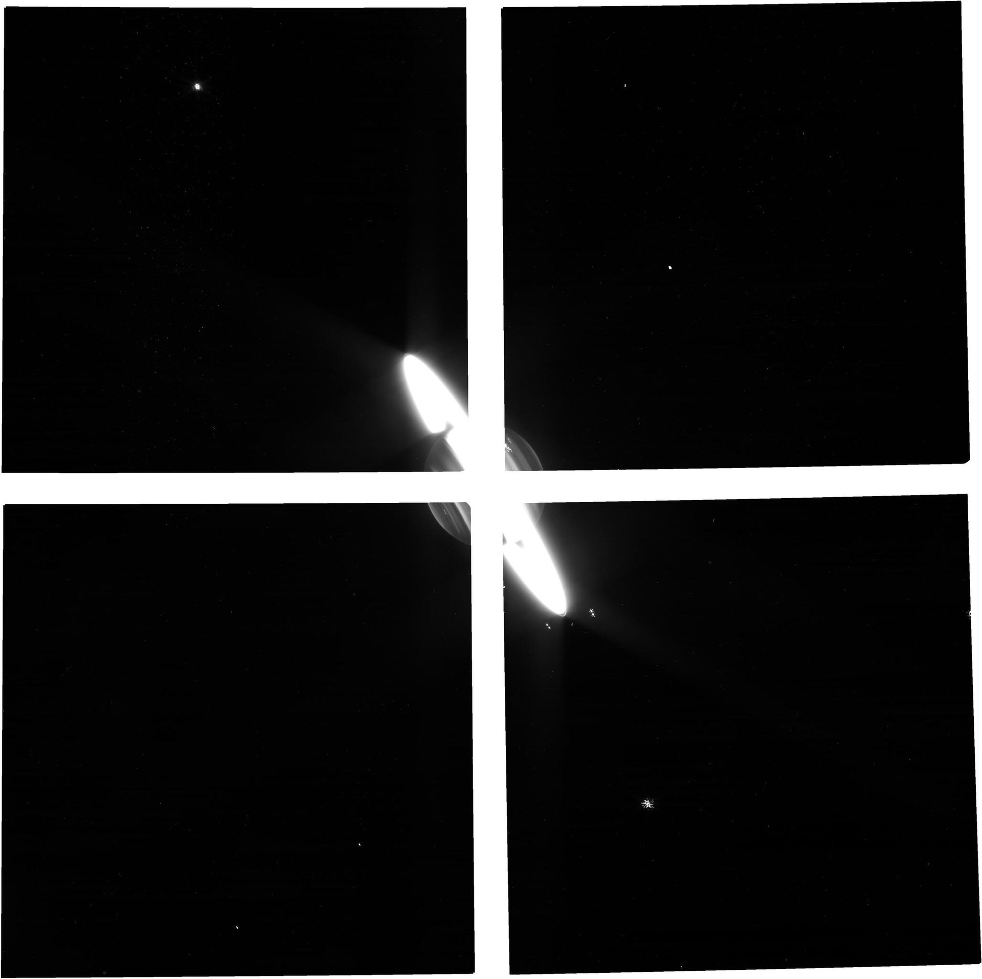 The James Webb Space Telescope shares raw images of Saturn with glowing rings and cloud bands - Sputnik International, 1920, 27.06.2023