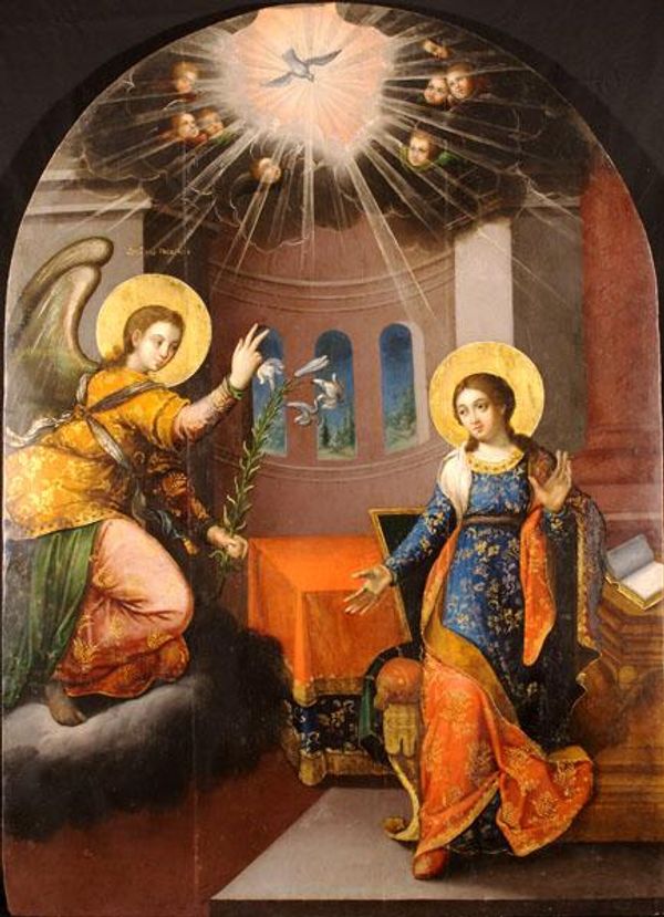 A mid-18th century "Annunciation" icon at Kiev-Pechersk Lavra. - Sputnik International