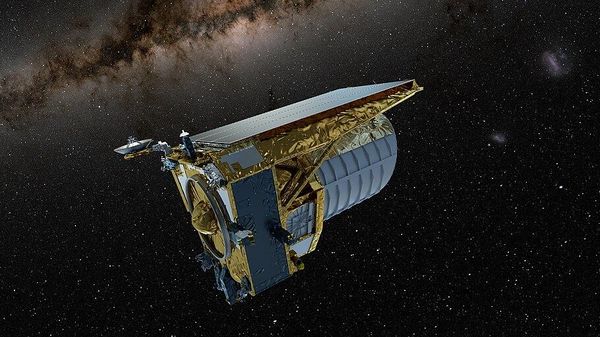 An artist's impression of the Euclid telescope in Earth orbit - Sputnik International