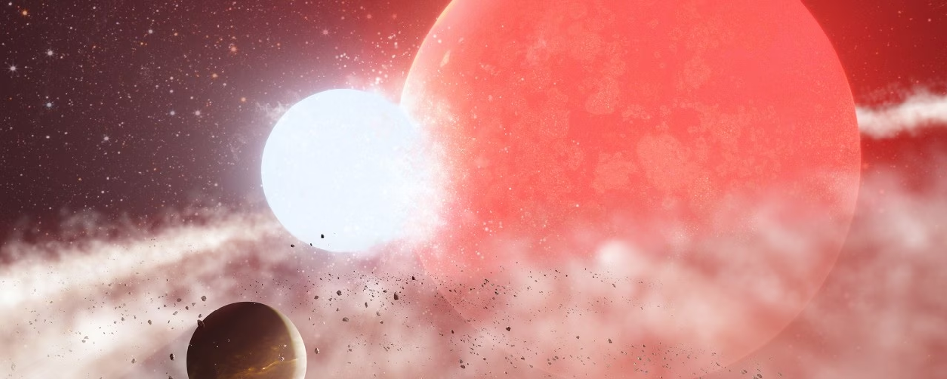A possible violent merger between two stars could have formed the helium-burning giant star Baekdu, enabling the planet's unlikely survival around the star. - Sputnik International, 1920, 30.06.2023