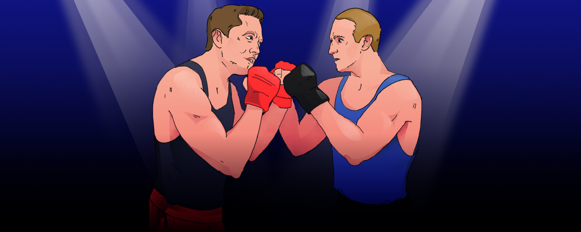 Elon Musk vs Mark Zuckerberg Cage Fight infographics. - Sputnik International, 1920, 01.07.2023