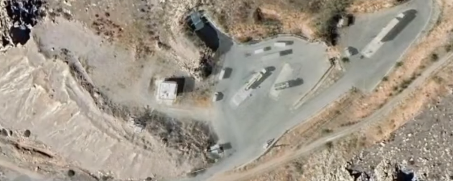 Screengrab of Alma Israel analysis of alleged Iranian mountain fortress missile base. - Sputnik International, 1920, 02.07.2023