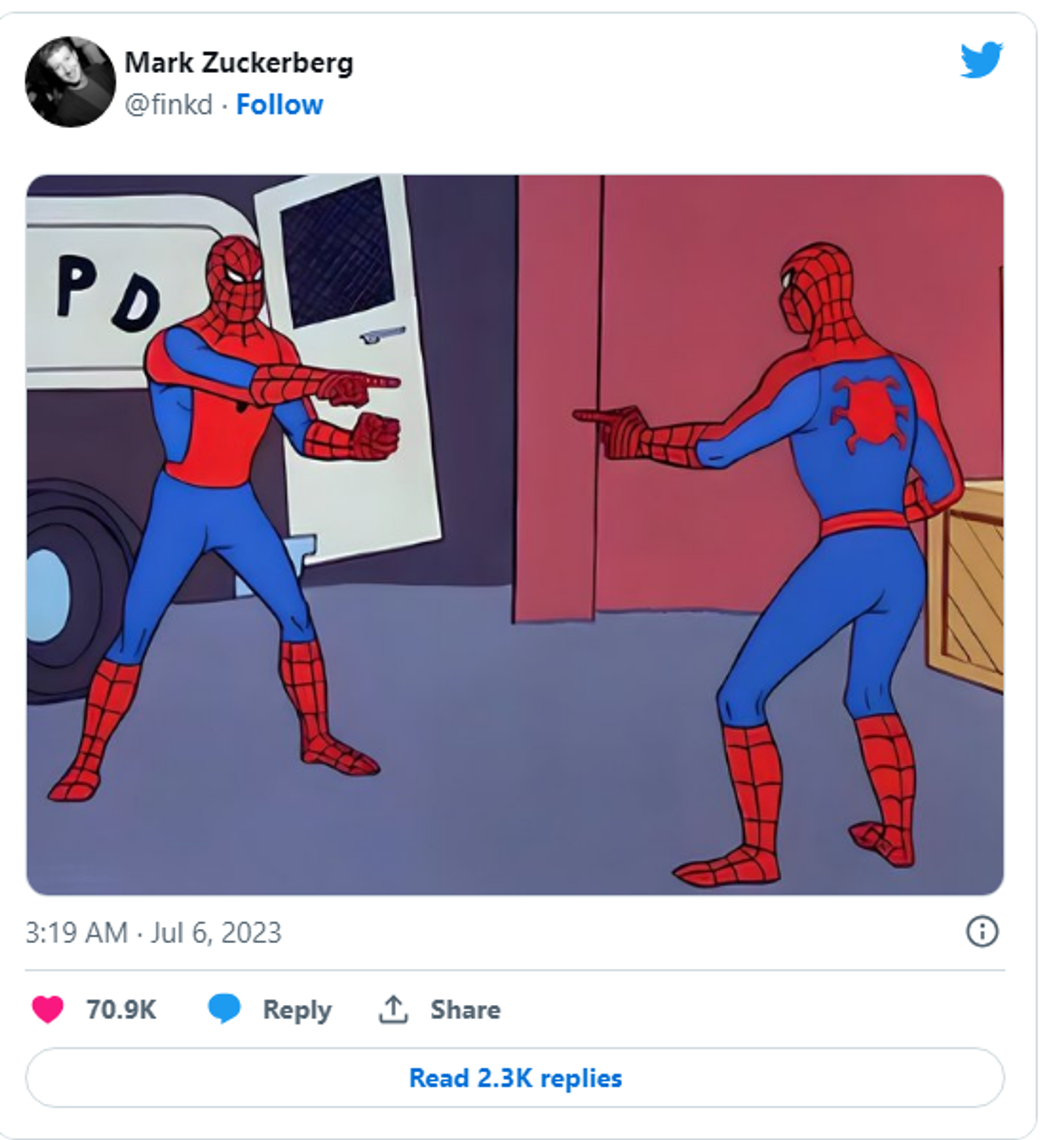 Marck Zuckerberg Tweet - Sputnik International, 1920, 06.07.2023