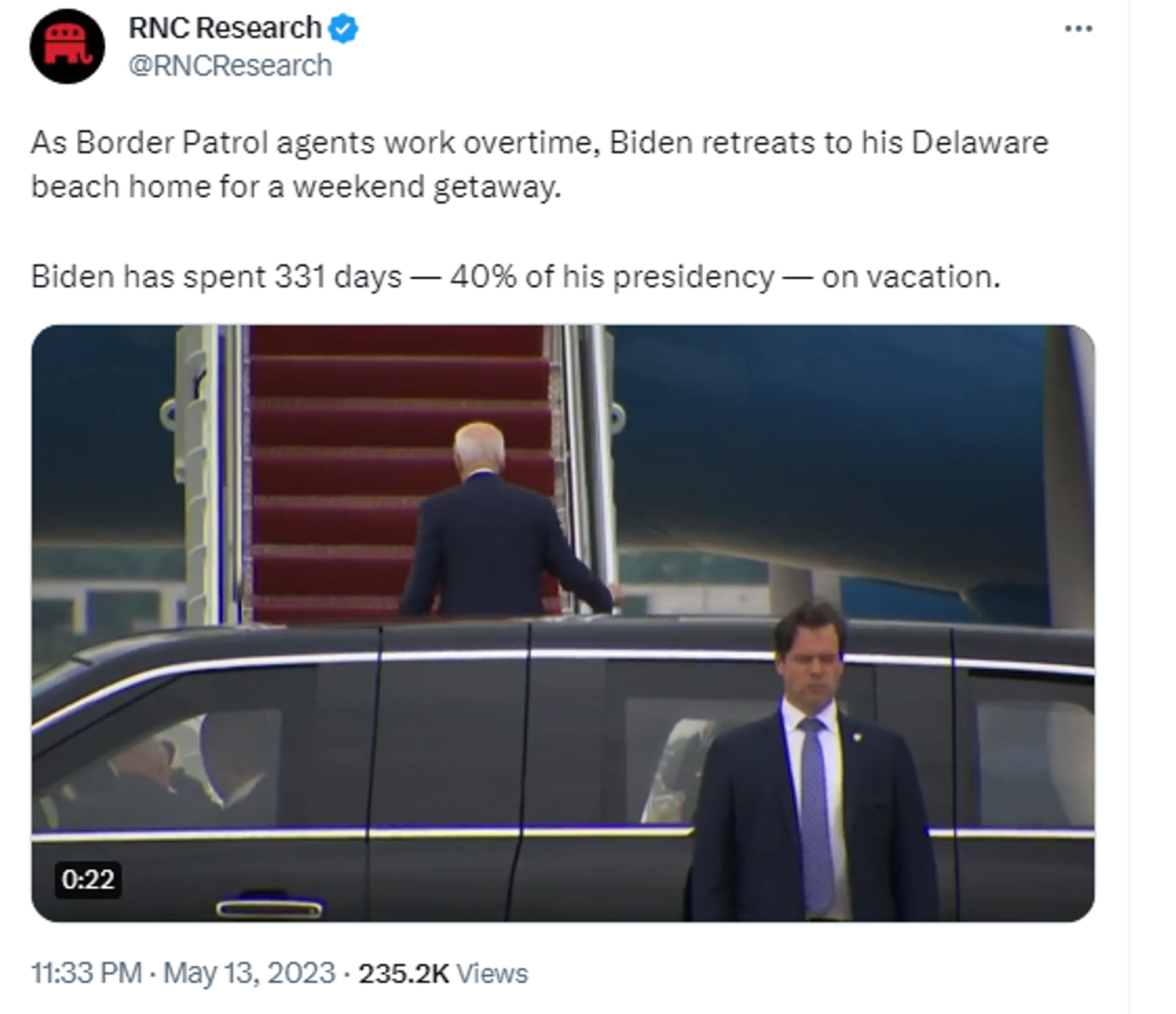 Screenshot of Twitter post by The Republican National Committee (RNC). - Sputnik International, 1920, 09.07.2023