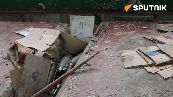 A booby-trapped weapons cache belonging to Ukrainian saboteurs was uncovered in the LPR’s north - Sputnik International