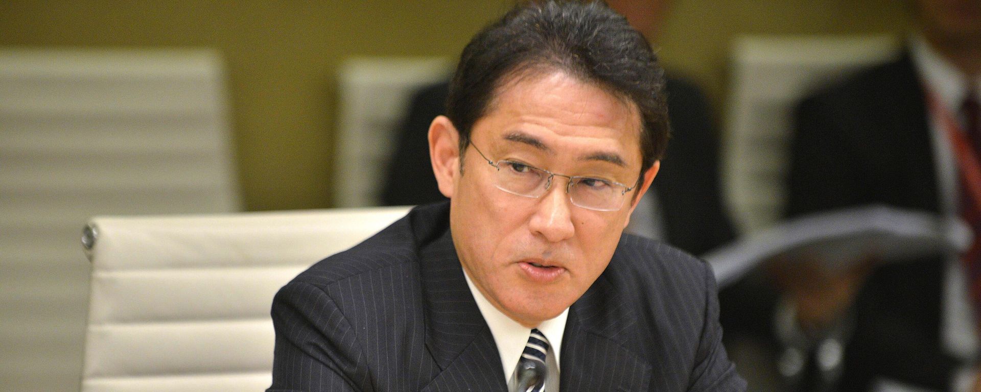 Japan's Prime Minister, then the Minister for Foreign Affairs, Fumio Kishida - Sputnik International, 1920, 07.12.2023