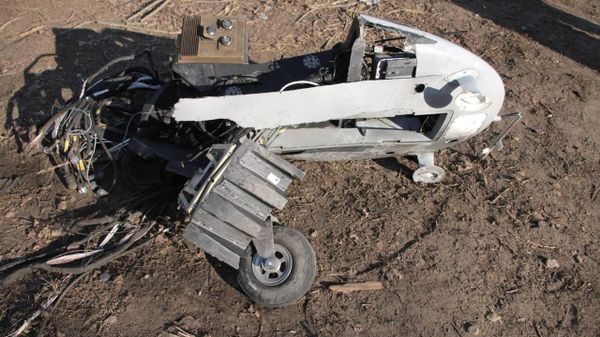 Remains of Ukrainian UAV  - Sputnik International