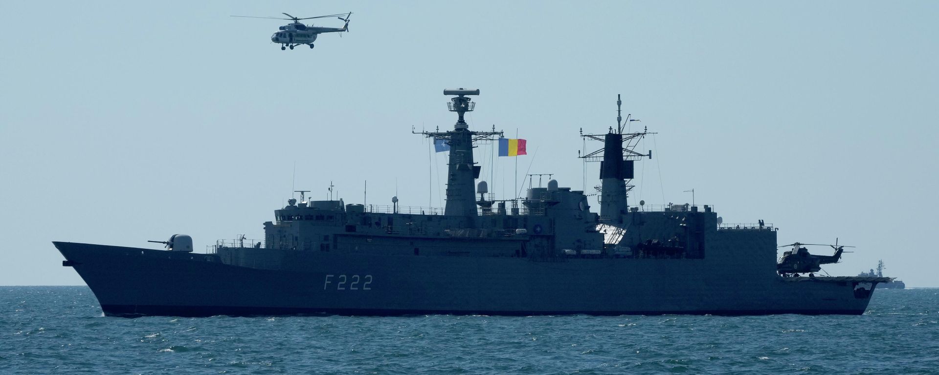 Romanian frigate Regina Maria takes part in Sea Breeze maneuvers in the Black Sea. File photo. - Sputnik International, 1920, 24.07.2023