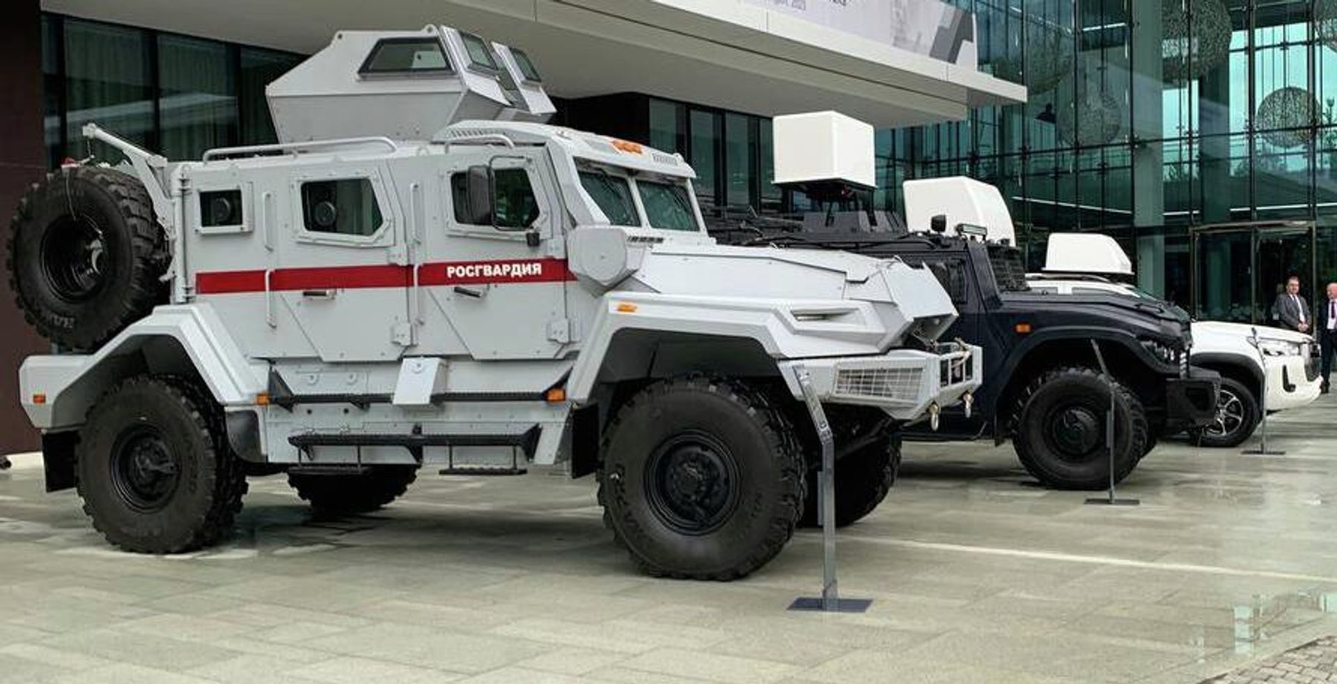 Spartak, Tiger-Raid MRAP vehicles on display in the armored combat vehicles zone. - Sputnik International, 1920, 25.07.2023