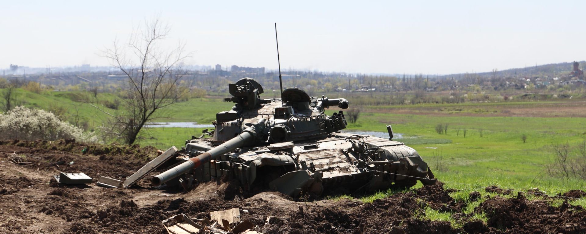 Ukraine's destroyed tank in Artemovsk.File photo - Sputnik International, 1920, 04.08.2023