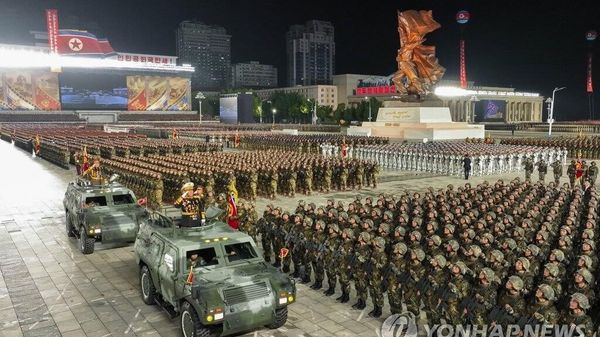 Kim Jong-un, together with a delegation from Russia led by Russian Defense Minister Shoigu, attended a military parade where intercontinental ballistic missiles were on display, South Korean media reports
 - Sputnik International