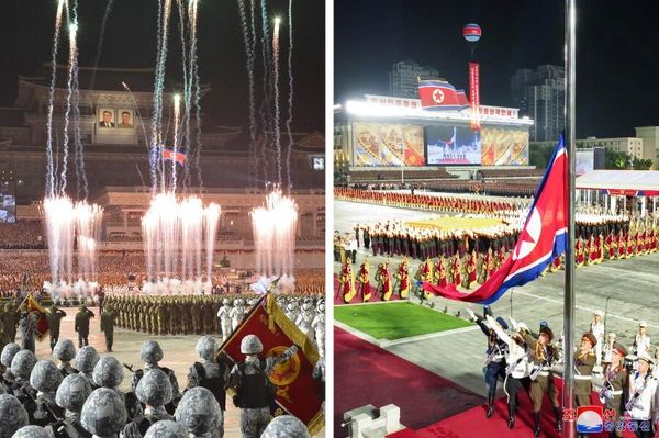 A view of the Pyongyang military parade. - Sputnik International