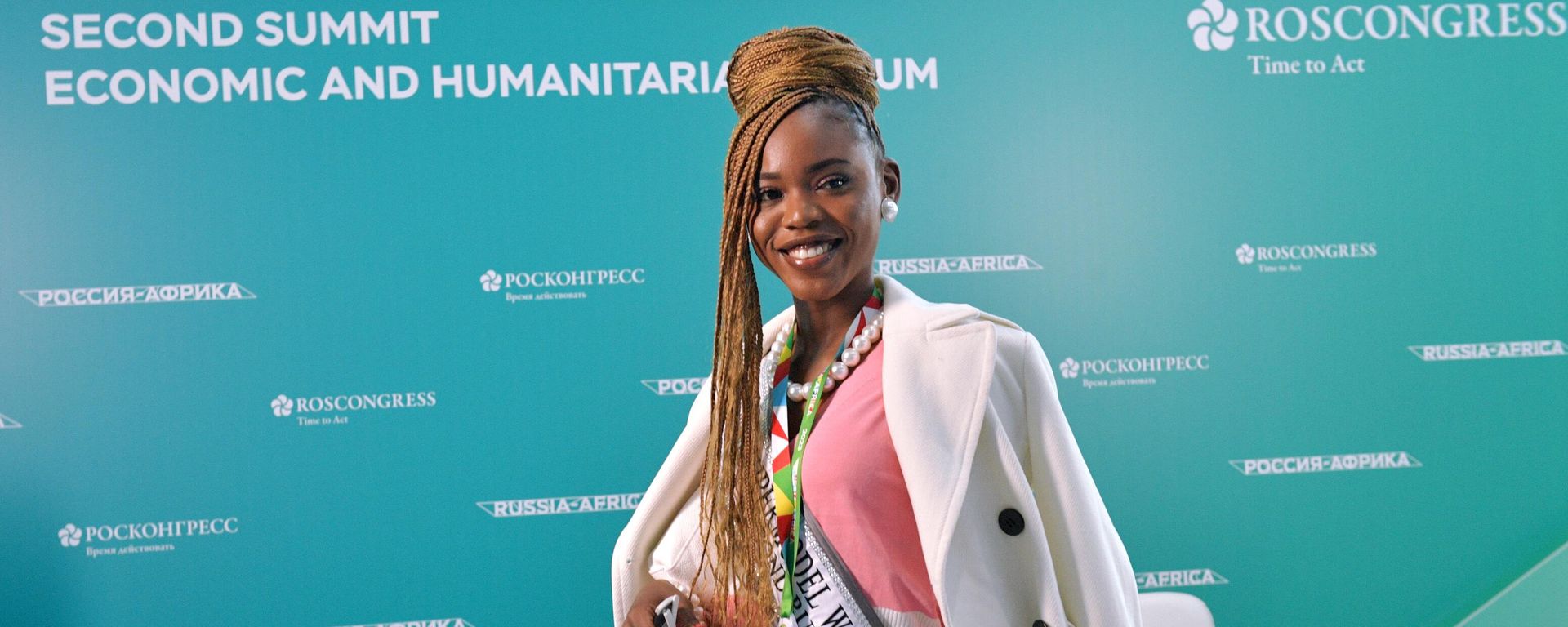 Forum participant at the Expoforum Convention and Exhibition Centre, Russia-Africa Summit 2023 - Sputnik International, 1920, 28.07.2023