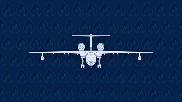 Beriev Be-200ChS amphibious water drop turbofan firefighter - Sputnik International