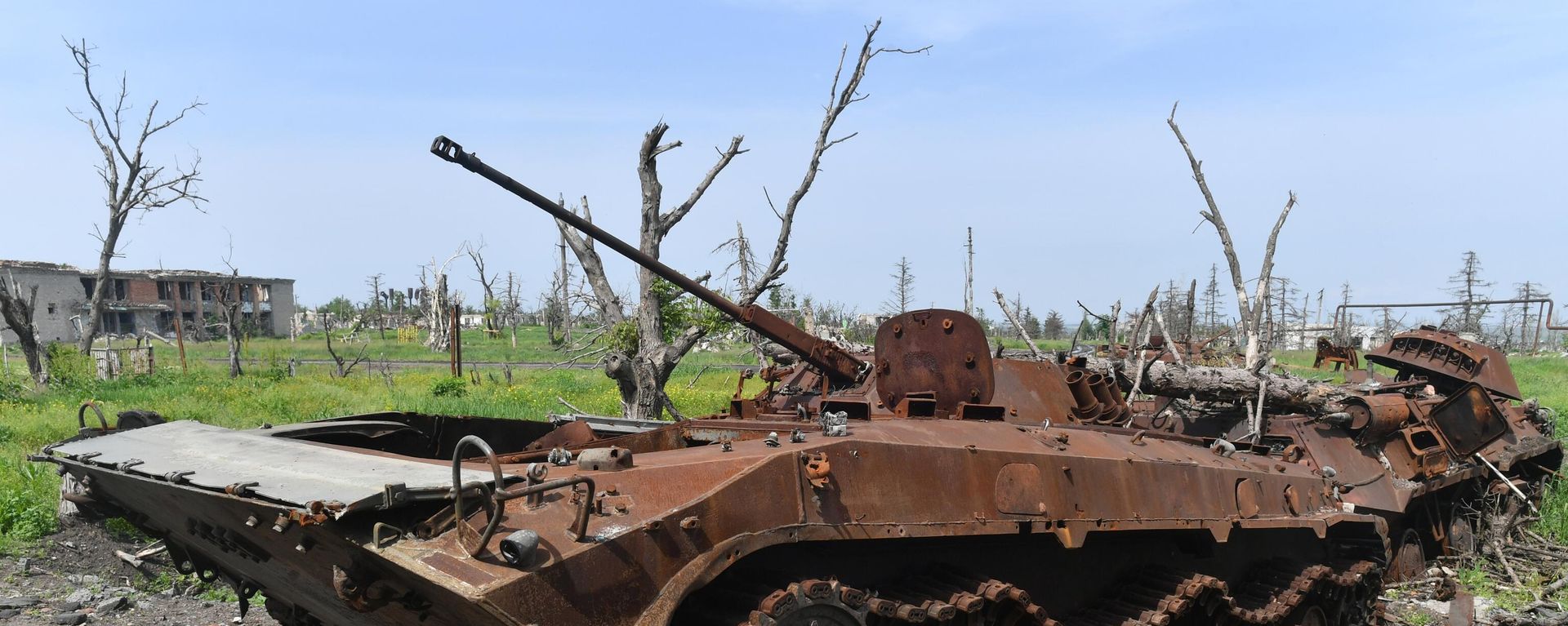 Ukranian Armed Forces' destroyed armored vehicle. File photo Ukranian Armed Forces' destroyed armored vehicle. File photo - Sputnik International, 1920, 29.09.2023