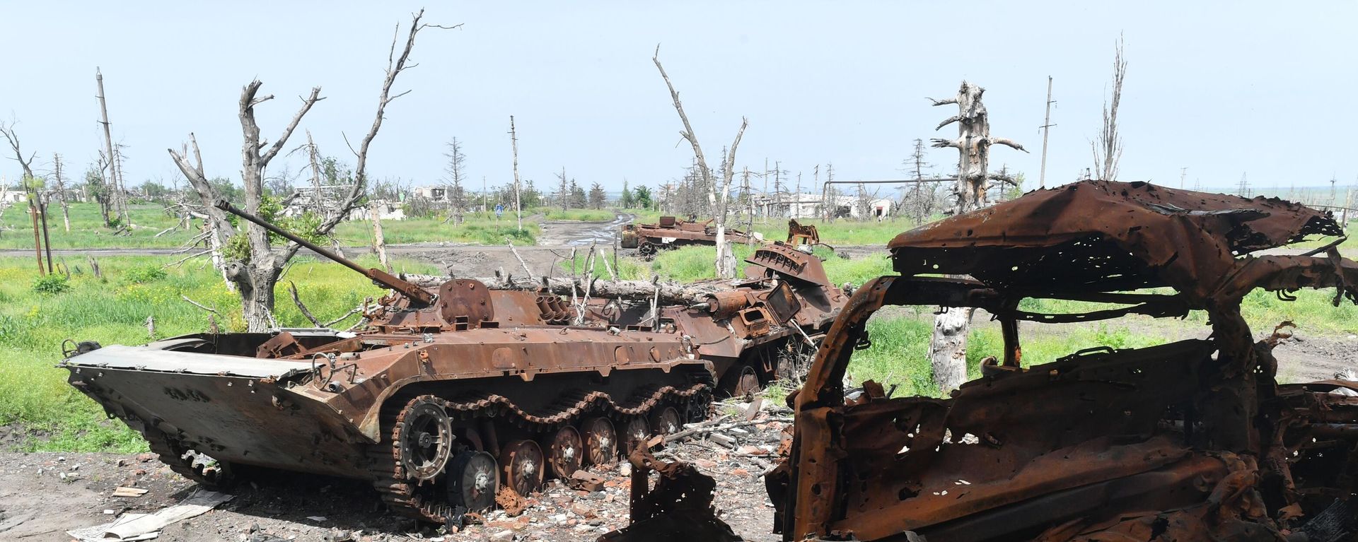Ukrainian Armed Forces' destroyed military hardware. File photo - Sputnik International, 1920, 06.08.2023
