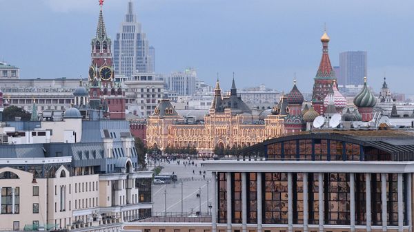 An aerial view shows Red Square, in Moscow, Russia.  - Sputnik International