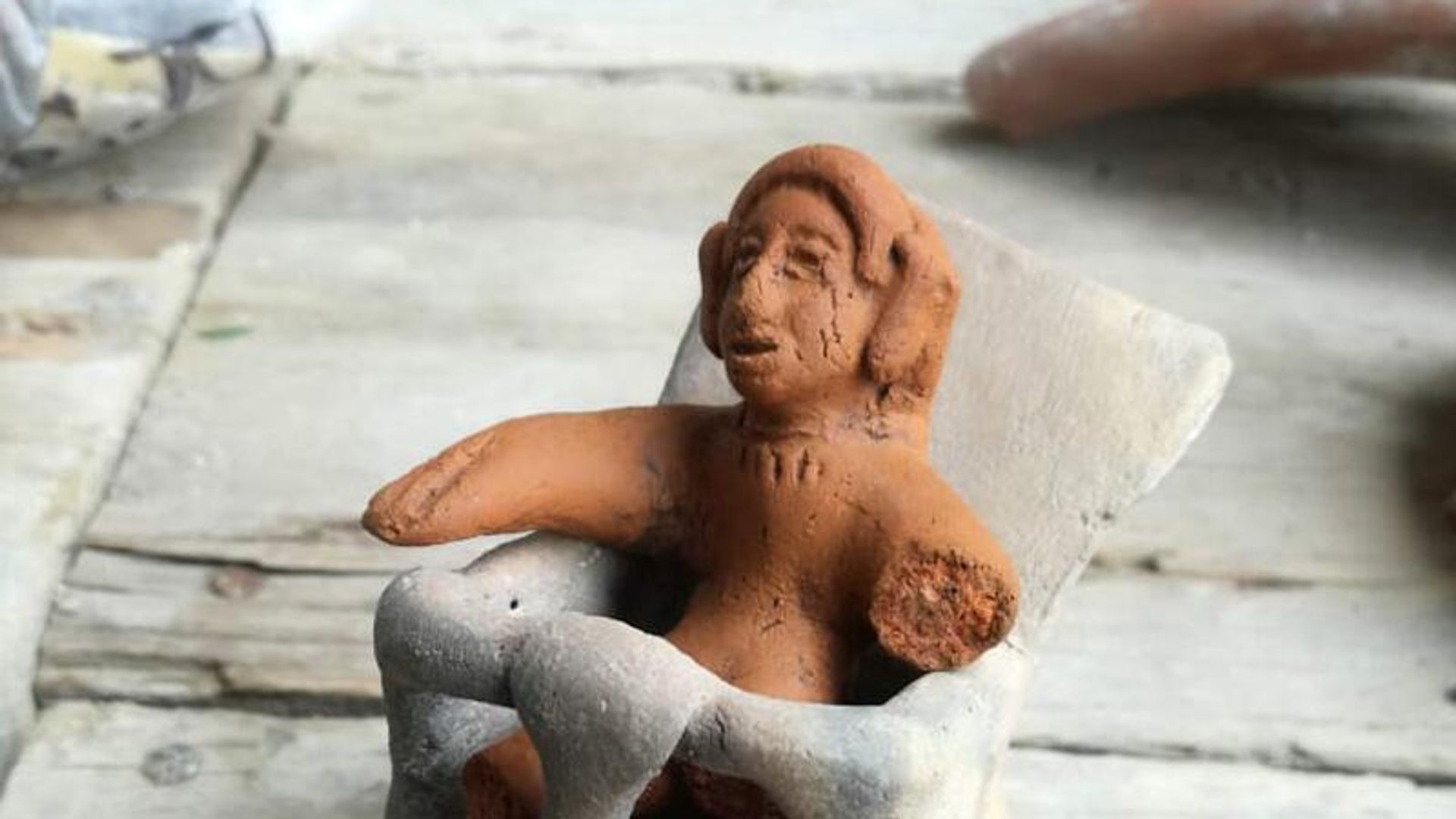 A small clay figurine found at a Teotihuacan archeological site by Mexico’s Ministry of Culture and a research team from the Directorate of Archaeological Salvage of the National Institute of Anthropology and History - Sputnik International, 1920, 28.04.2026