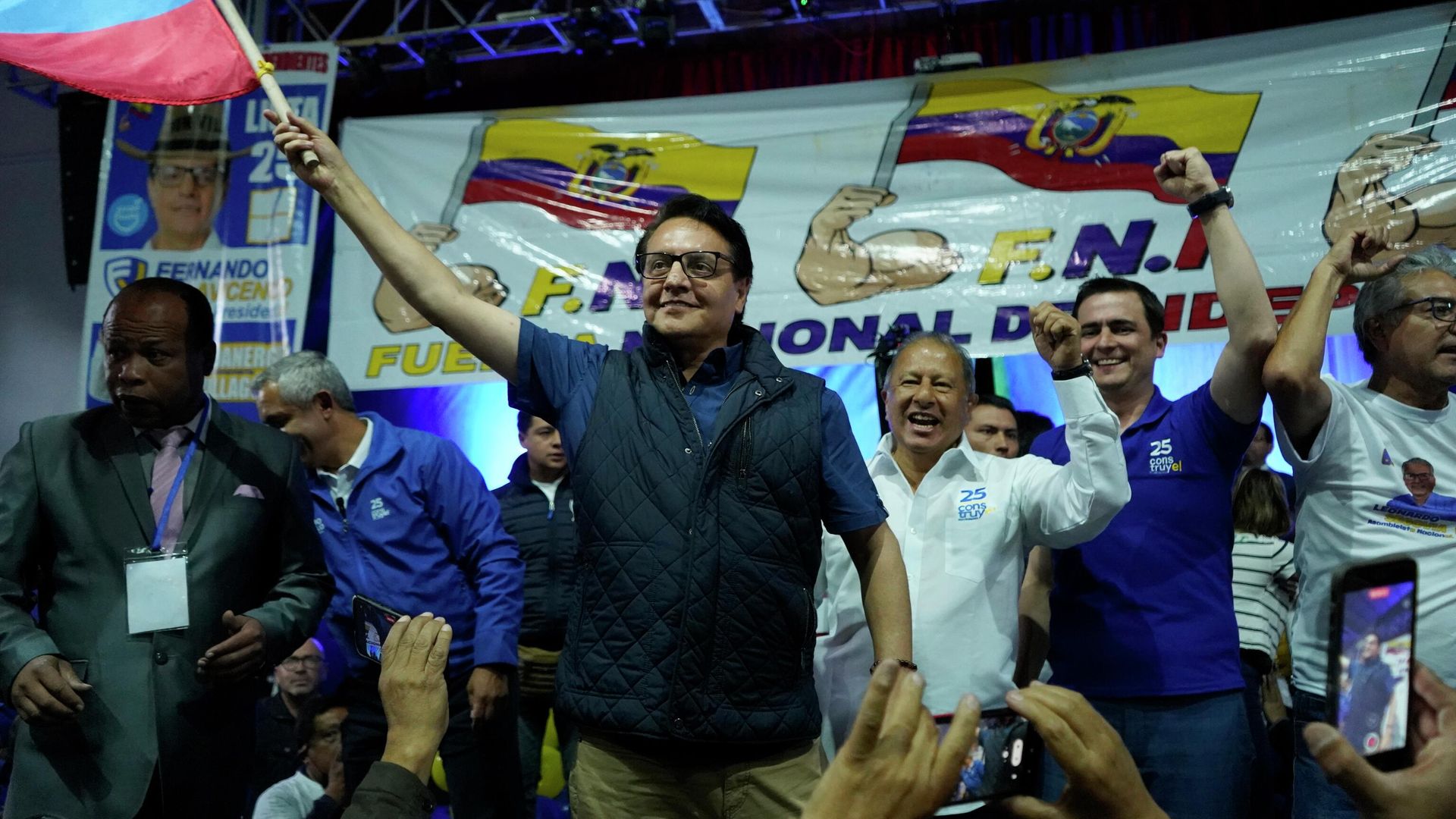 Presidential candidate Fernando Villavicencio during a campaign event minutes before he was shot to death in Quito, Ecuador, Wednesday, Aug. 9, 2023. Presidential candidate Fernando Villavicencio during a campaign event minutes before he was shot to death in Quito, Ecuador, Wednesday, Aug. 9, 2023. - Sputnik International, 1920, 10.08.2023