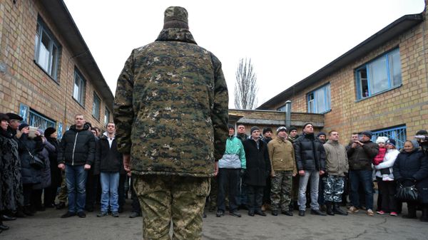 Ukrainian draftees. File photo  - Sputnik International