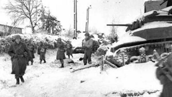 117th Infantry North Carolina NG at St. Both 1945. - Sputnik International